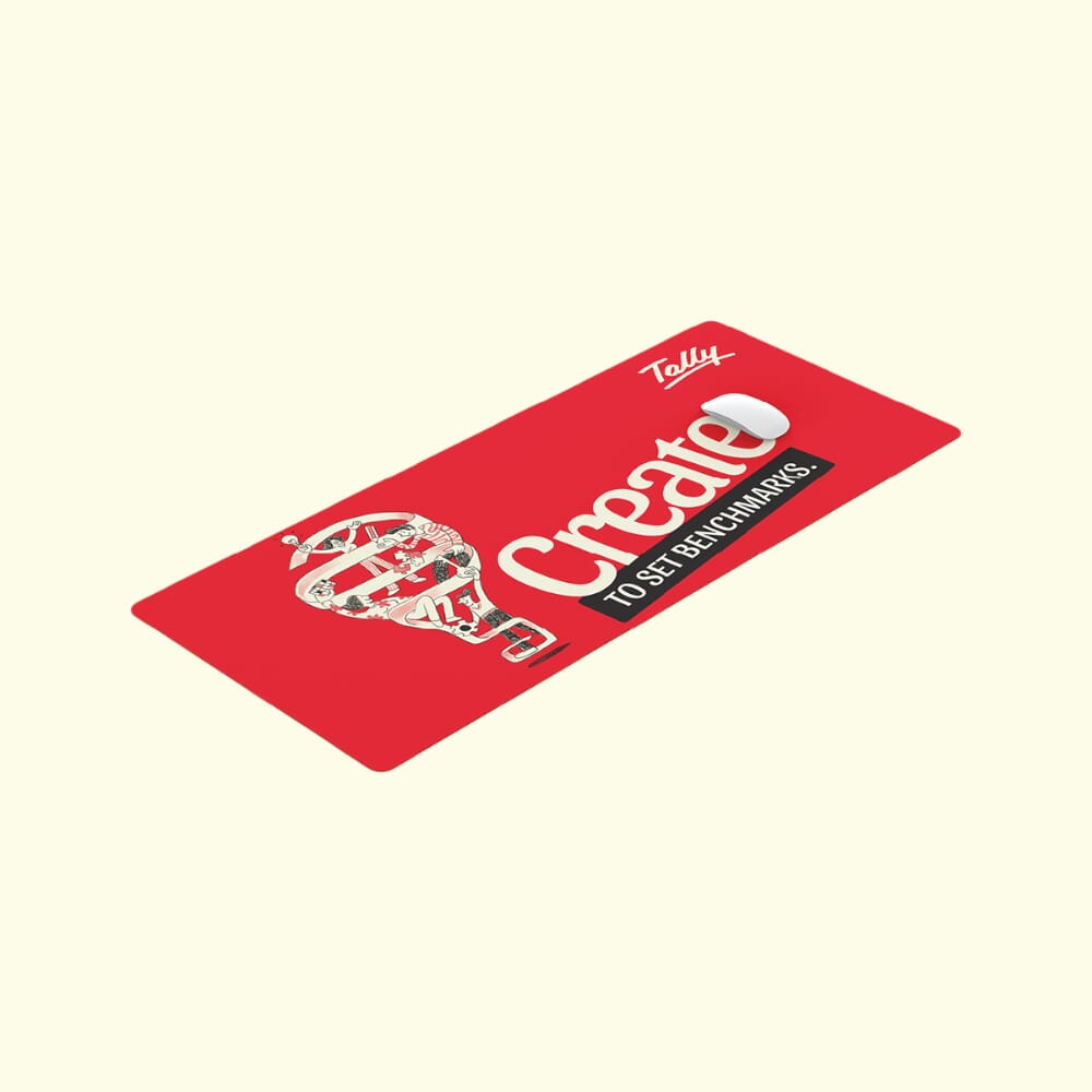 Create Large Desk Mat Red